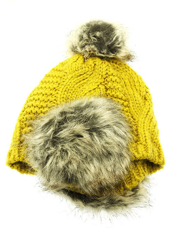 HAT AND CAP   EAR FLAP  BTH99245YEW - Scarvesnthangs
 - 2