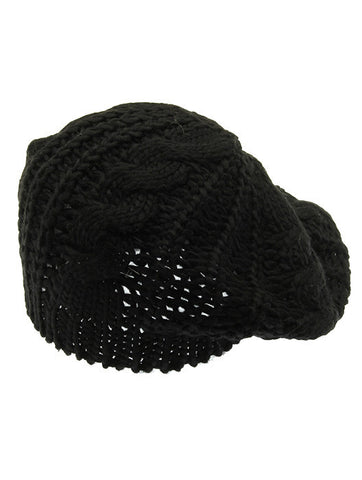 HAT AND CAP   KNITTED  BTH99311BLK - Scarvesnthangs
 - 2