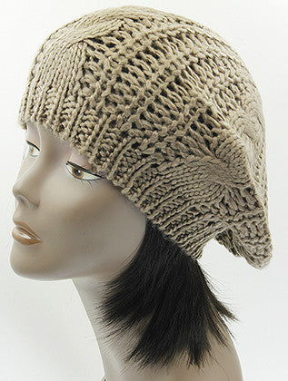HAT AND CAP   KNITTED  BTH99311BRO - Scarvesnthangs
 - 3