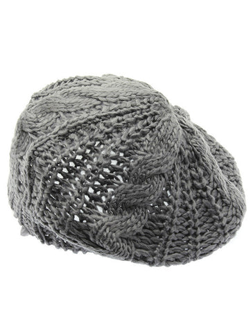 HAT AND CAP   KNITTED  BTH99311GRY - Scarvesnthangs
 - 2