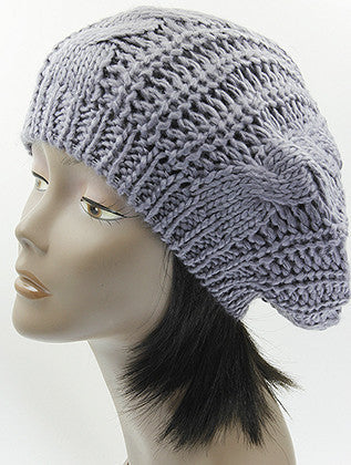 HAT AND CAP   KNITTED  BTH99311GRY - Scarvesnthangs
 - 3