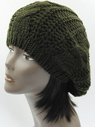 HAT AND CAP   KNITTED  BTH99311OLV - Scarvesnthangs
 - 3