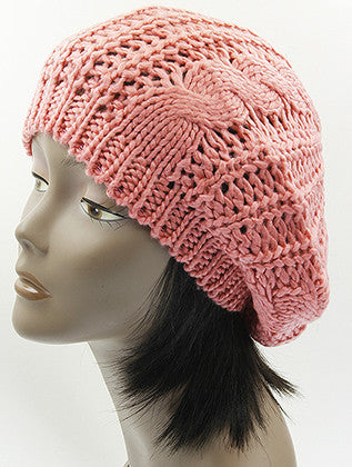 HAT AND CAP   KNITTED  BTH99311PNK - Scarvesnthangs
 - 3