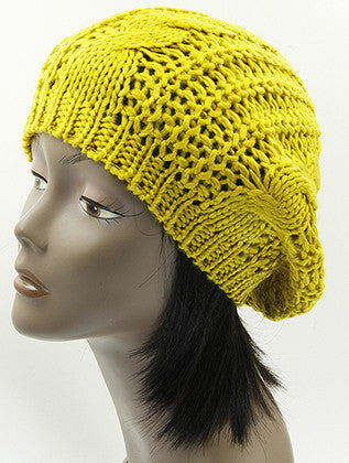 HAT AND CAP   KNITTED  BTH99311YEW - Scarvesnthangs
 - 3