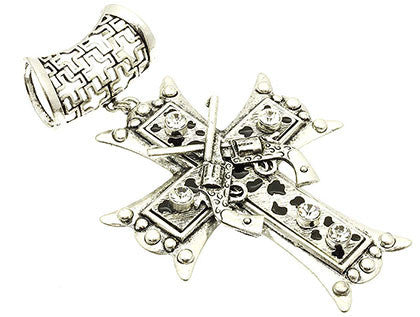 SCARF   SCARF CHARM  BUF9313ASBLK - Scarvesnthangs
 - 1