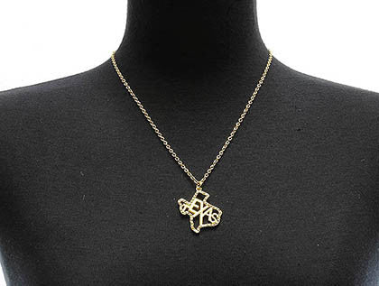 NECKLACE  BUN1104GDCLR - Scarvesnthangs
 - 3
