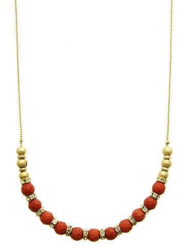 NECKLACE  BUN99012NGDCOR - Scarvesnthangs
 - 2