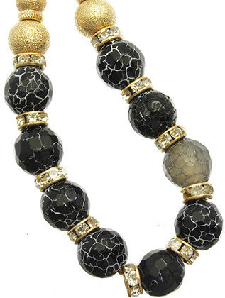 NECKLACE  BUN99013NGDBLK - Scarvesnthangs
 - 3
