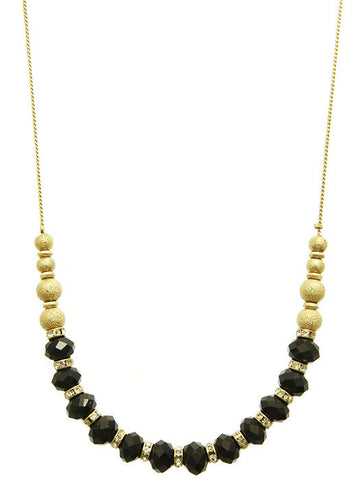 NECKLACE  BUN99018NGDBLK - Scarvesnthangs
 - 2