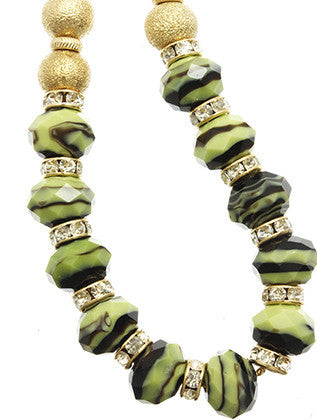 NECKLACE  BUN99018NGDGRN - Scarvesnthangs
 - 3