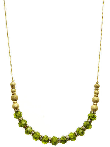NECKLACE  BUN99019NGDGRN - Scarvesnthangs
 - 2