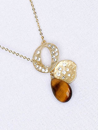 NECKLACE  BYN2027MGBRO - Scarvesnthangs
 - 3