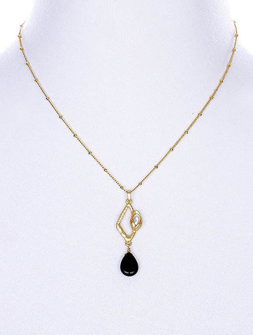 NECKLACE  BYN2052MGBLK - Scarvesnthangs
 - 2