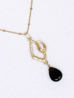 NECKLACE  BYN2052MGBLK - Scarvesnthangs
 - 3