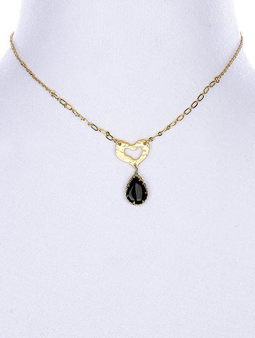 NECKLACE  BYN2066MGBLK - Scarvesnthangs
 - 2