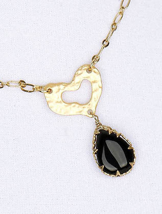 NECKLACE  BYN2066MGBLK - Scarvesnthangs
 - 3