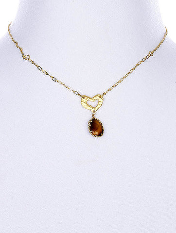NECKLACE  BYN2066MGBRO - Scarvesnthangs
 - 2