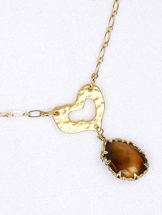 NECKLACE  BYN2066MGBRO - Scarvesnthangs
 - 3