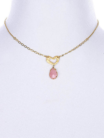 NECKLACE  BYN2066MGPNK - Scarvesnthangs
 - 2