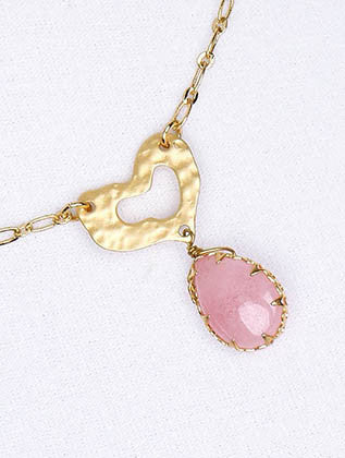 NECKLACE  BYN2066MGPNK - Scarvesnthangs
 - 3
