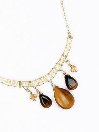 NECKLACE  BYN2141GDBRO - Scarvesnthangs
 - 3