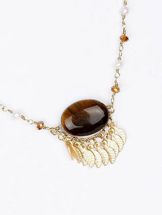 NECKLACE  BYN2180GDBRO - Scarvesnthangs
 - 3