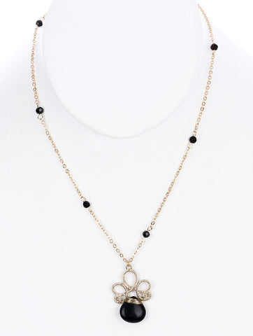 NECKLACE  BYN2219NGDBLK - Scarvesnthangs
 - 2