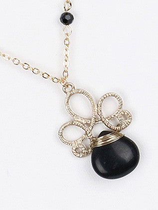 NECKLACE  BYN2219NGDBLK - Scarvesnthangs
 - 3