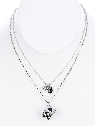 NECKLACE  BYN95196RDBLK - Scarvesnthangs
 - 2