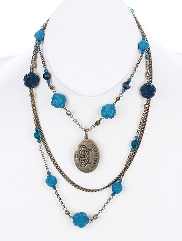 NECKLACE  BYN95429BOBLU - Scarvesnthangs
 - 2