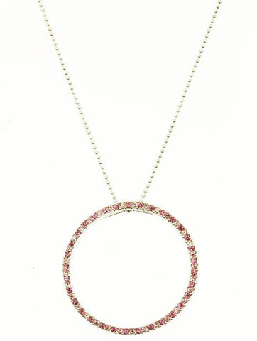 NECKLACE  CJN99007LRDPNK - Scarvesnthangs
 - 2