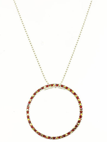 NECKLACE  CJN99007LRDRED - Scarvesnthangs
 - 2