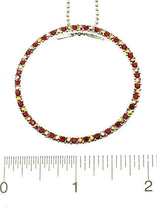 NECKLACE  CJN99007LRDRED - Scarvesnthangs
 - 3