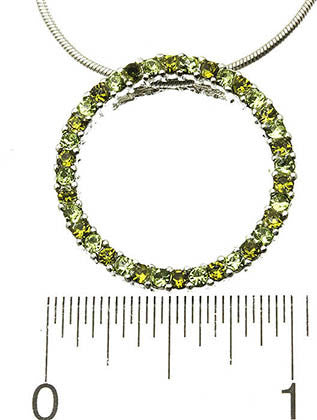 NECKLACE  CJN99007SRDGRN - Scarvesnthangs
 - 3