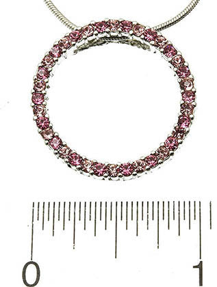 NECKLACE  CJN99007SRDPNK - Scarvesnthangs
 - 3