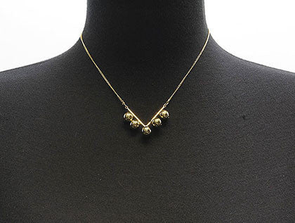 NECKLACE  CLN23246GDGOD - Scarvesnthangs
 - 3