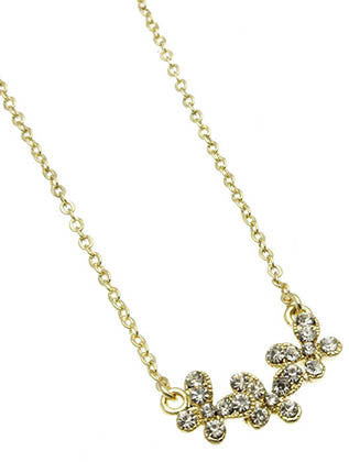 NECKLACE  CLN23300GDCLR - Scarvesnthangs
 - 3