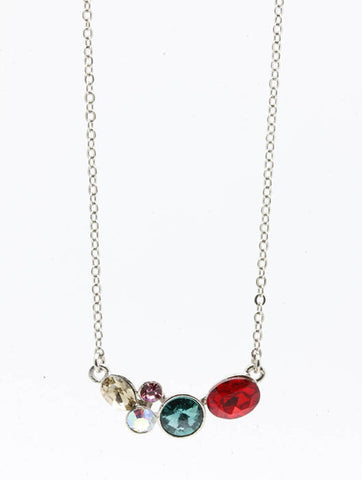 NECKLACE  CLN23304RDGRN - Scarvesnthangs
 - 2