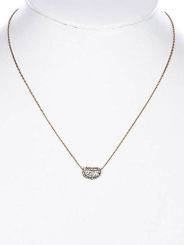 NECKLACE  CLN23338GDCLR - Scarvesnthangs
 - 2