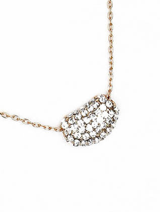 NECKLACE  CLN23338GDCLR - Scarvesnthangs
 - 3