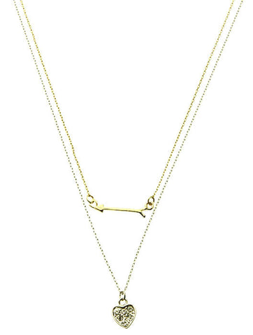 NECKLACE  CLN23344TTCLR - Scarvesnthangs
 - 2