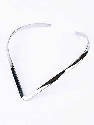 NECKLACE  CLN233586NRDSIV - Scarvesnthangs
 - 3