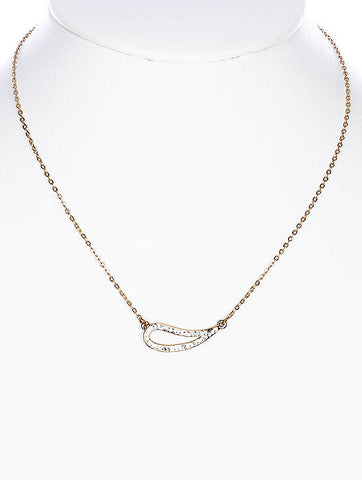 NECKLACE  CLN23358GDCLR - Scarvesnthangs
 - 2