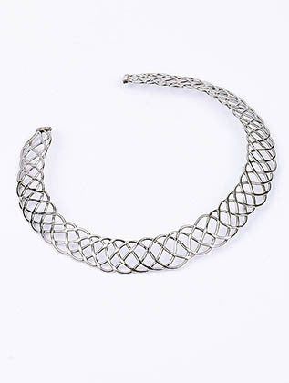 NECKLACE  CLN233801NRDSIV - Scarvesnthangs
 - 3