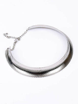 NECKLACE  CLN233806RDSIV - Scarvesnthangs
 - 3