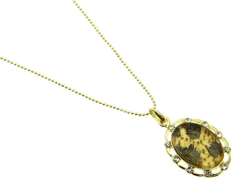 NECKLACE  CLN23382GDBRO - Scarvesnthangs
 - 2