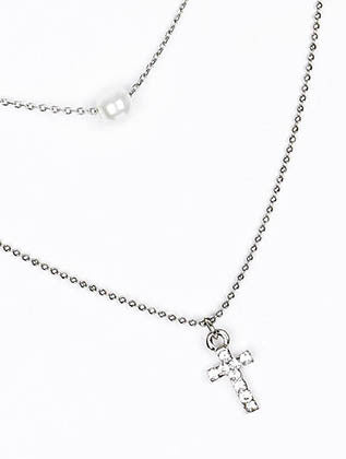 NECKLACE  CLN23385RDCLR - Scarvesnthangs
 - 3