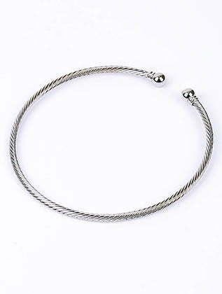 NECKLACE  CLN2451402NRDSIV - Scarvesnthangs
 - 3