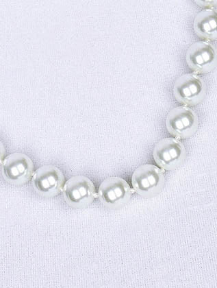 NECKLACE  CLN33171GDWHT - Scarvesnthangs
 - 3