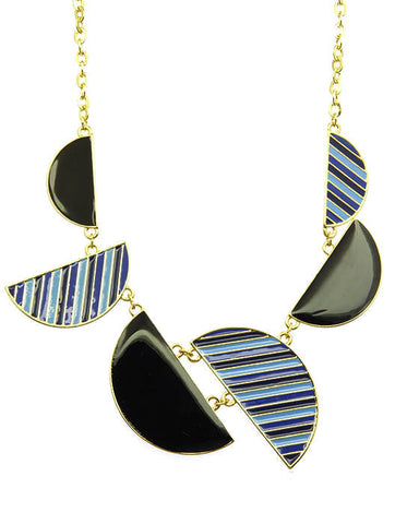 NECKLACE  CLN6262GDBLU - Scarvesnthangs
 - 2